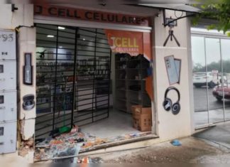 Madrugada de prejuízo: ladrão invade loja de celulares e foge com mercadorias no centro de Jandaia do Sul