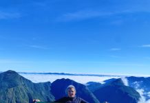 Cambirense de 60 anos conquista o Pico Paraná e leva a bandeira do município ao ponto mais alto do estado