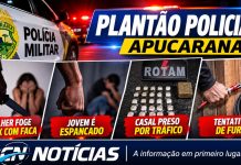Apucarana – Mulher foge de ex armado com faca, jovem é espancado e casal é preso por tráfico